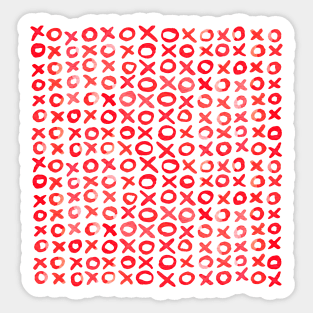 Xoxo valentine's day - red Sticker